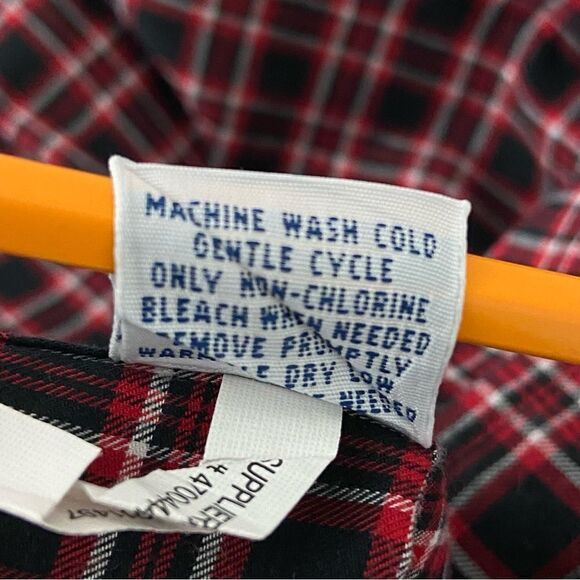 Ralph Lauren Men’s Red &‎ Black Plaid Shirt Long Sleeve Business Casual Work XXL - Picture 6 of 12